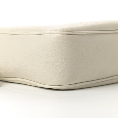 Saint Laurent Lambskin Monogram Small Lou Camera Bag White 9 of 13