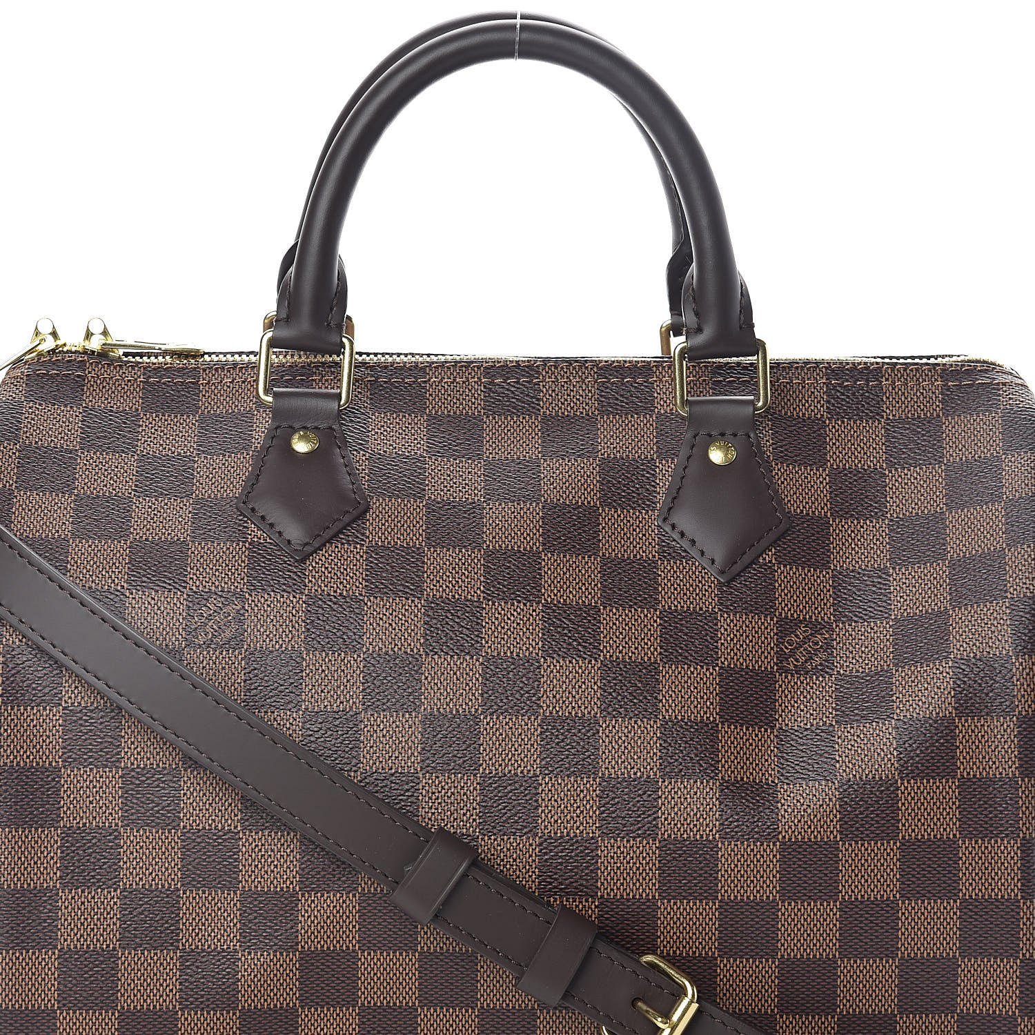 Louis Vuitton Damier Ebene Speedy Bandouliere 30 7 of 10