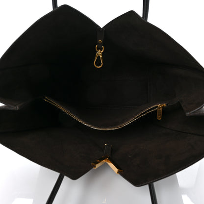 Louis Vuitton Calfskin Monogram Kimono Tote Black 5 of 9