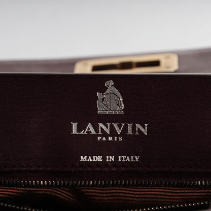 Lanvin Calfksin Large Happy Cross Body Plum 5 of 6