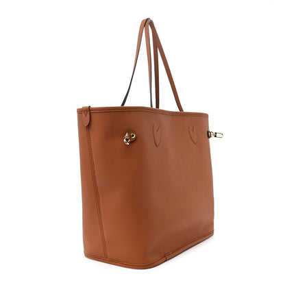 Louis Vuitton Monogram Calfskin Neo Neverfull Inside Out MM Tan 5 of 19
