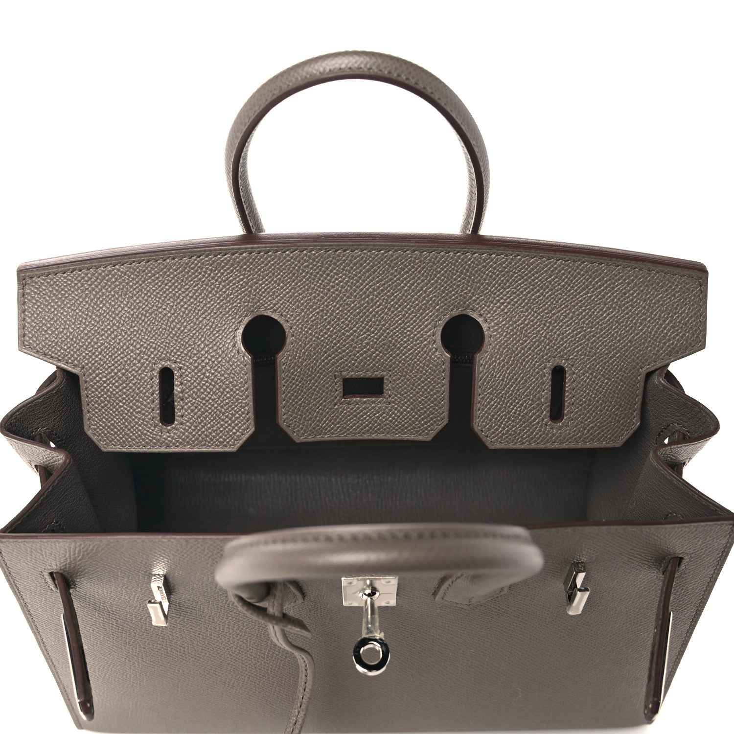 Hermes Epsom Birkin Sellier 25 Etain 18 of 35