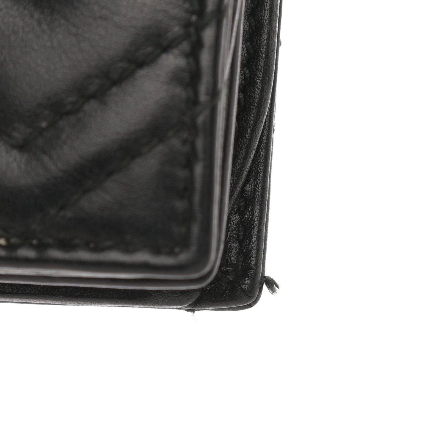 Calfskin Matelasse GG Marmont Card Case Wallet Black