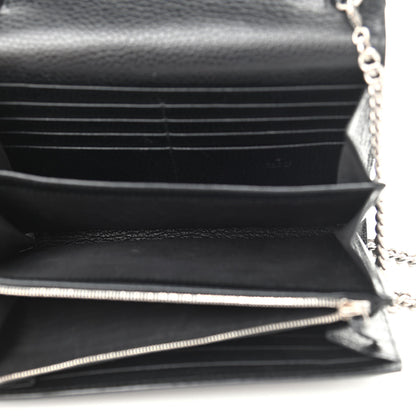 Gucci Calfskin Mini Dionysus Chain Wallet Black 4 of 13