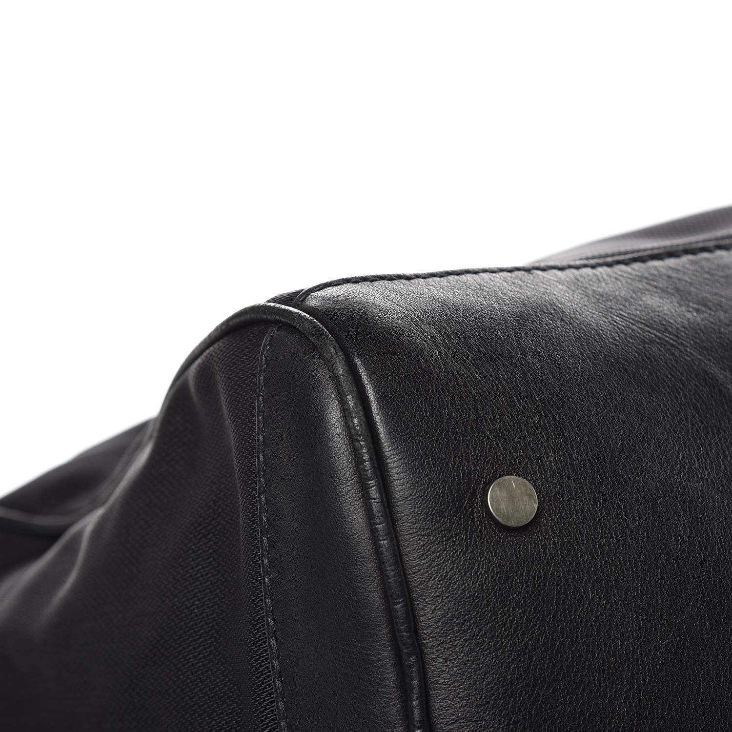 Balenciaga Nylon Agneau Classic Hardware Small Squash Duffle Bag Black 12 of 13