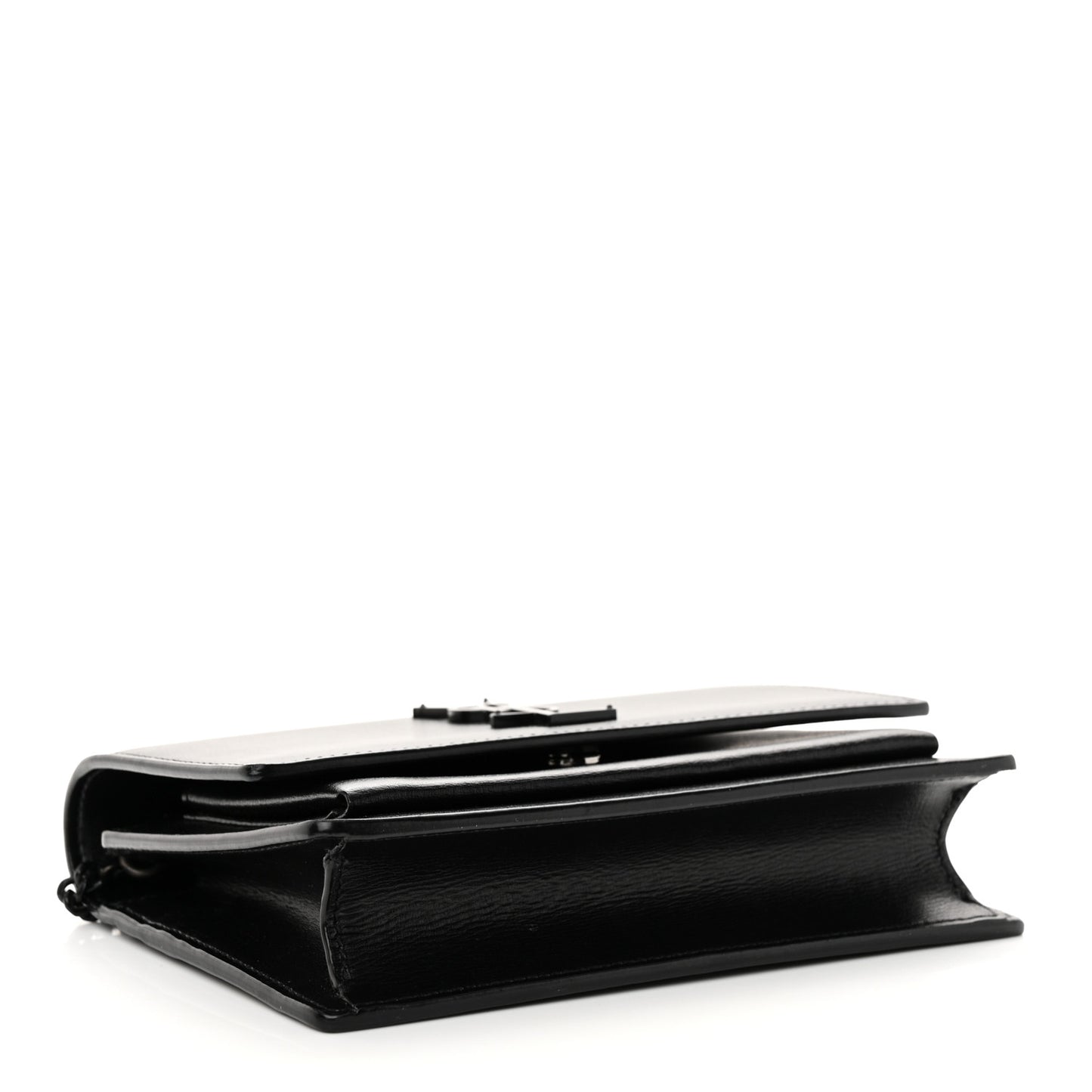 Calfskin Monogram Sunset Top Handle Chain Wallet Black