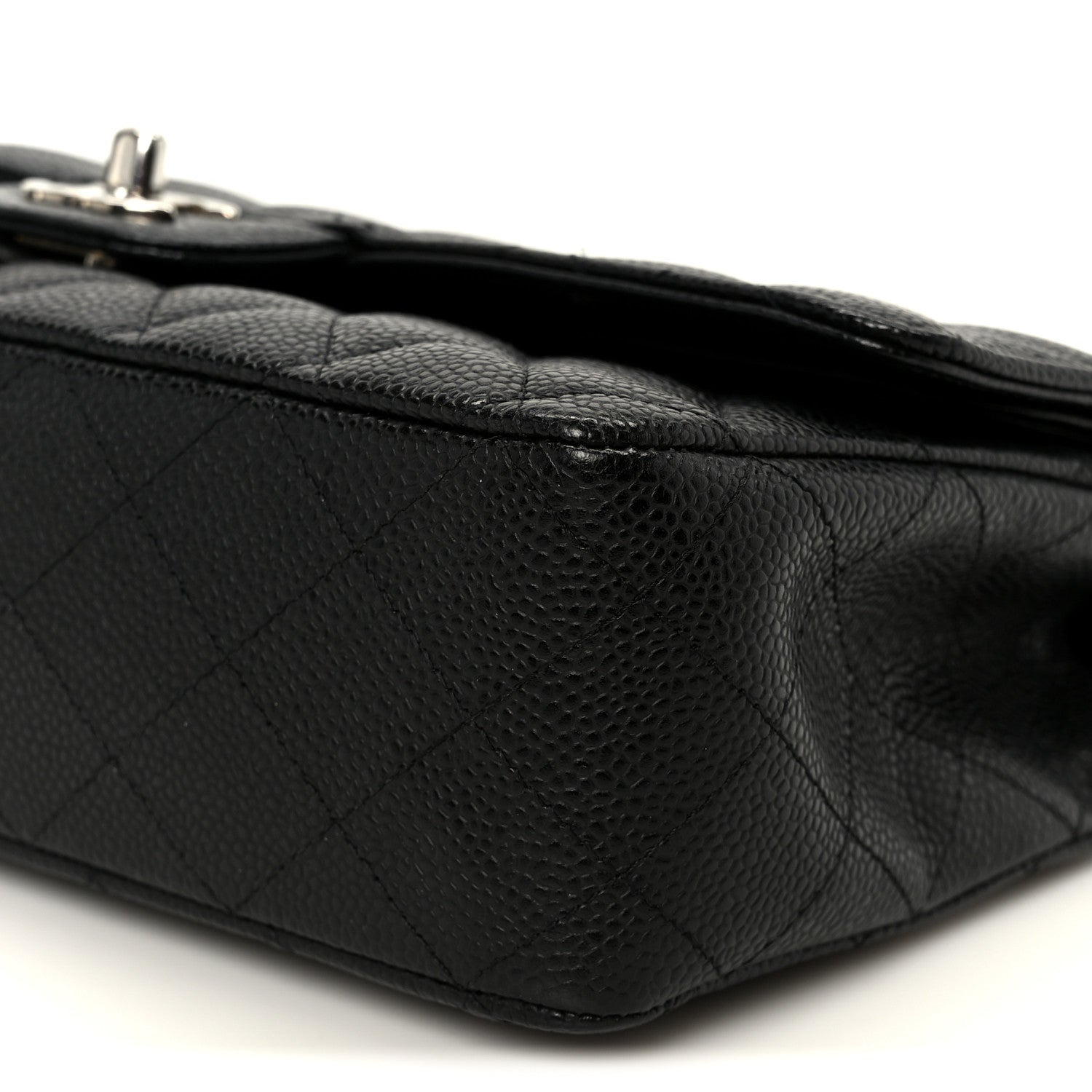 Chanel Caviar Quilted Medium Double Flap Black 11 of 12
