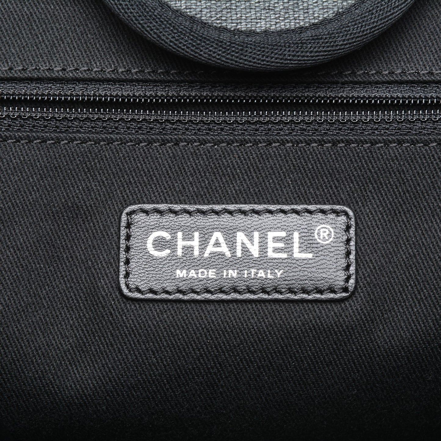 Canvas Large Deauville Tote Dark Grey
