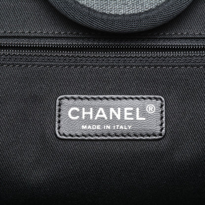 Chanel Canvas Large Deauville Tote Dark Grey 6 of 6