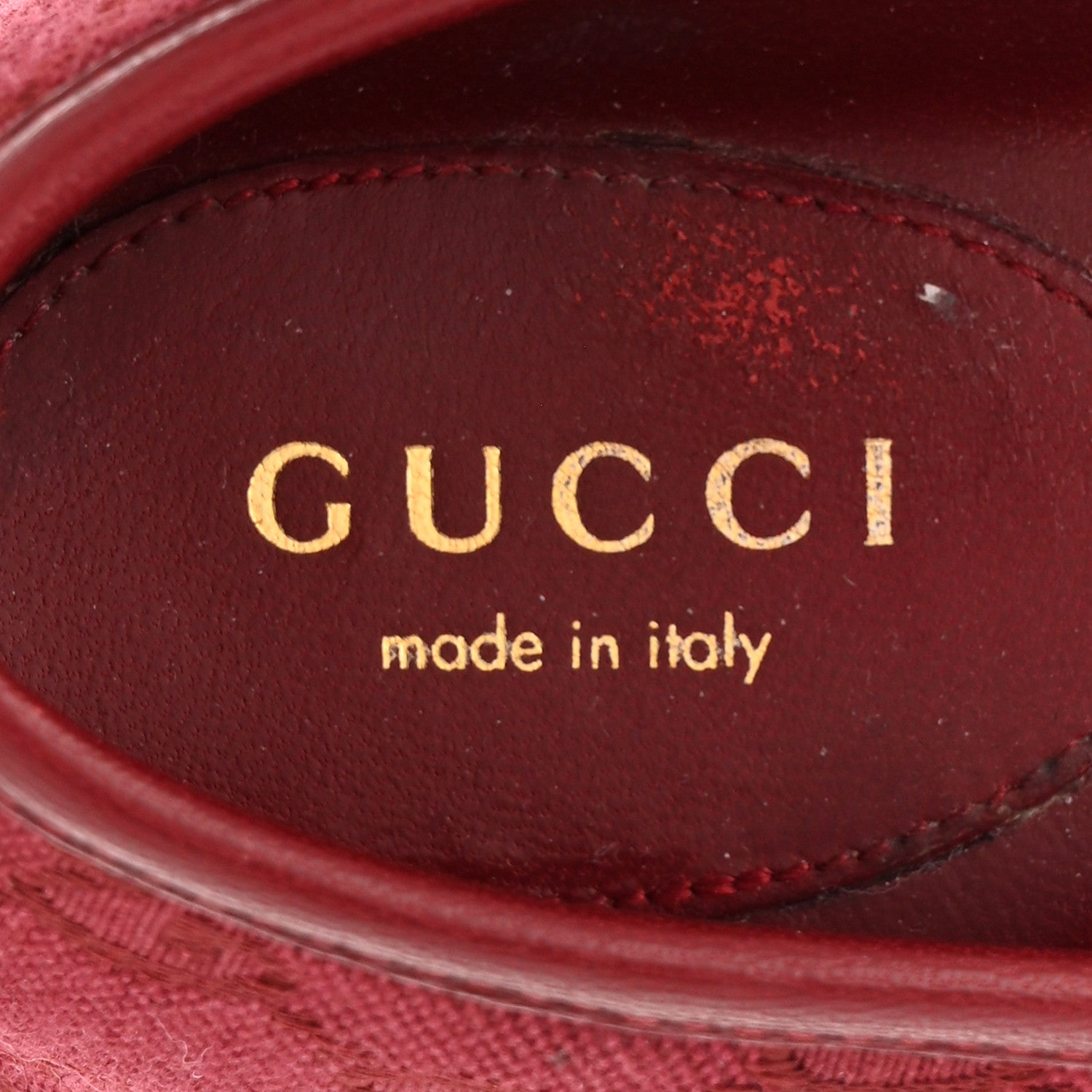 Gucci GG Monogram Horsebit Ballet Flats 40 Rosso Ancora 7 of 9