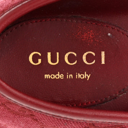 Gucci GG Monogram Horsebit Ballet Flats 40 Rosso Ancora 7 of 9