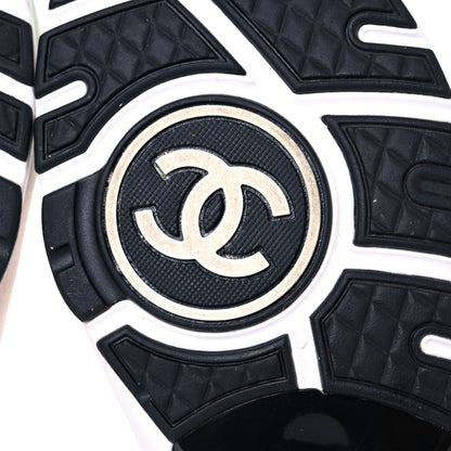 Chanel Wool Suede Calfskin CC Sneakers 38 Multicolor 7 of 18