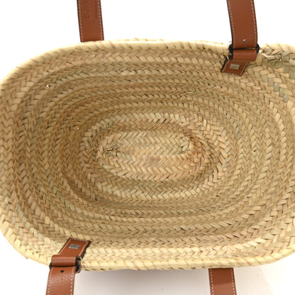 Loewe Raffia Basket Tote Bag Natural Tan 5 of 9