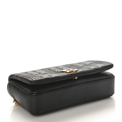 Burberry Grainy Calfskin Quilted Mini Lola Bag Black 4 of 8