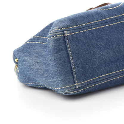 Prada Denim Shoulder Bag Avio 6 of 9