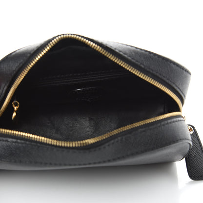 Chanel Grained Calfskin Toiletry Case Black 5 of 9