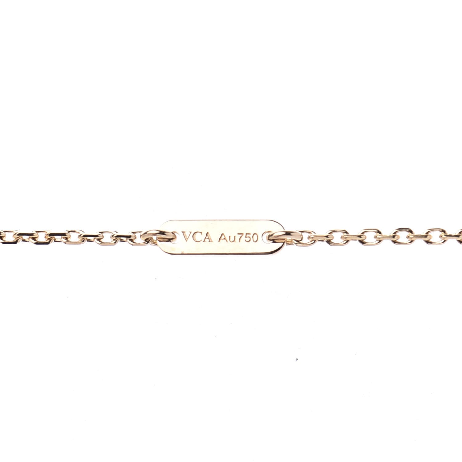 Van Cleef & Arpels 18K Yellow Gold Mother of Pearl Sweet Alhambra Butterfly Pendant Necklace 5 of 7