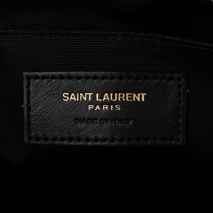 Saint Laurent Tweed Calfskin Monogram Lou Camera Bag Black 6 of 11