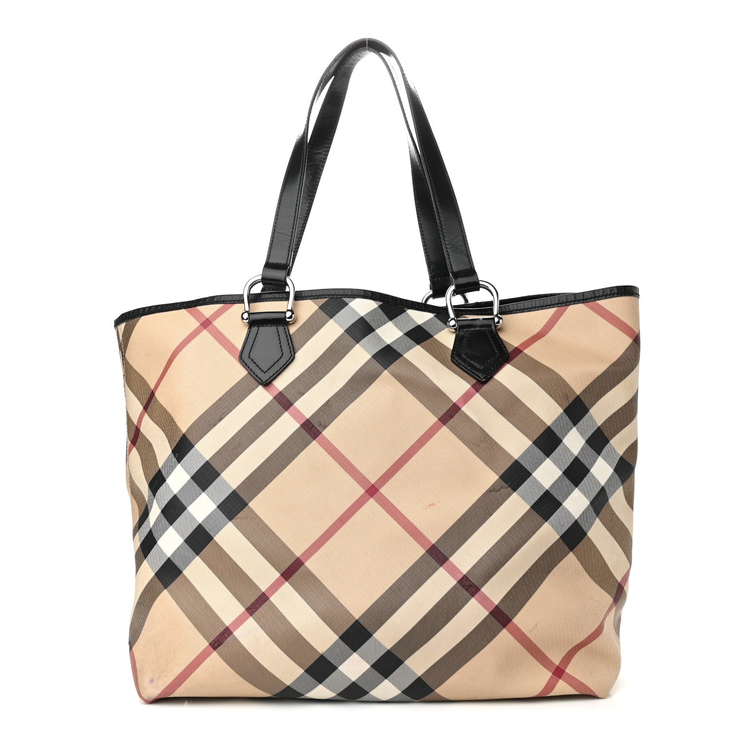 Burberry Nova Check Large Nickie Tote Black 1 of 14