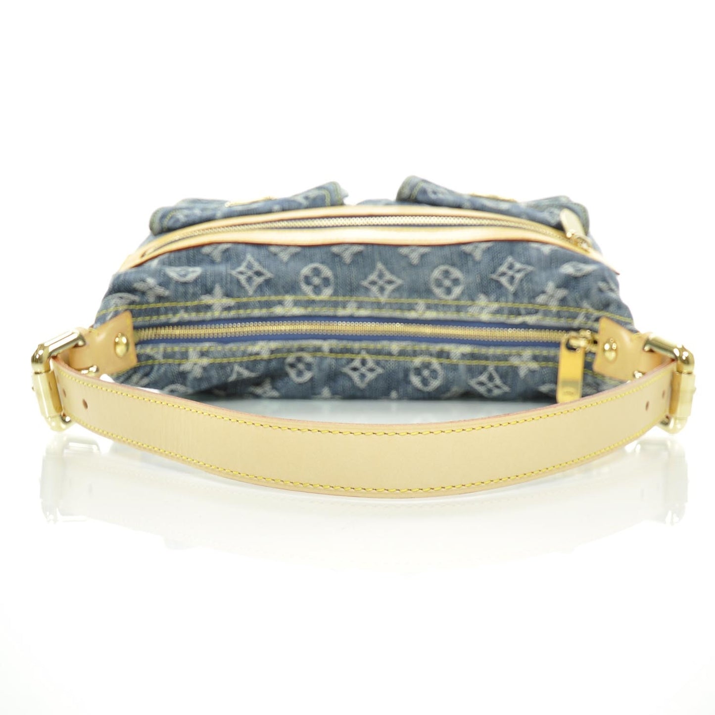 Monogram Denim Baggy PM Blue