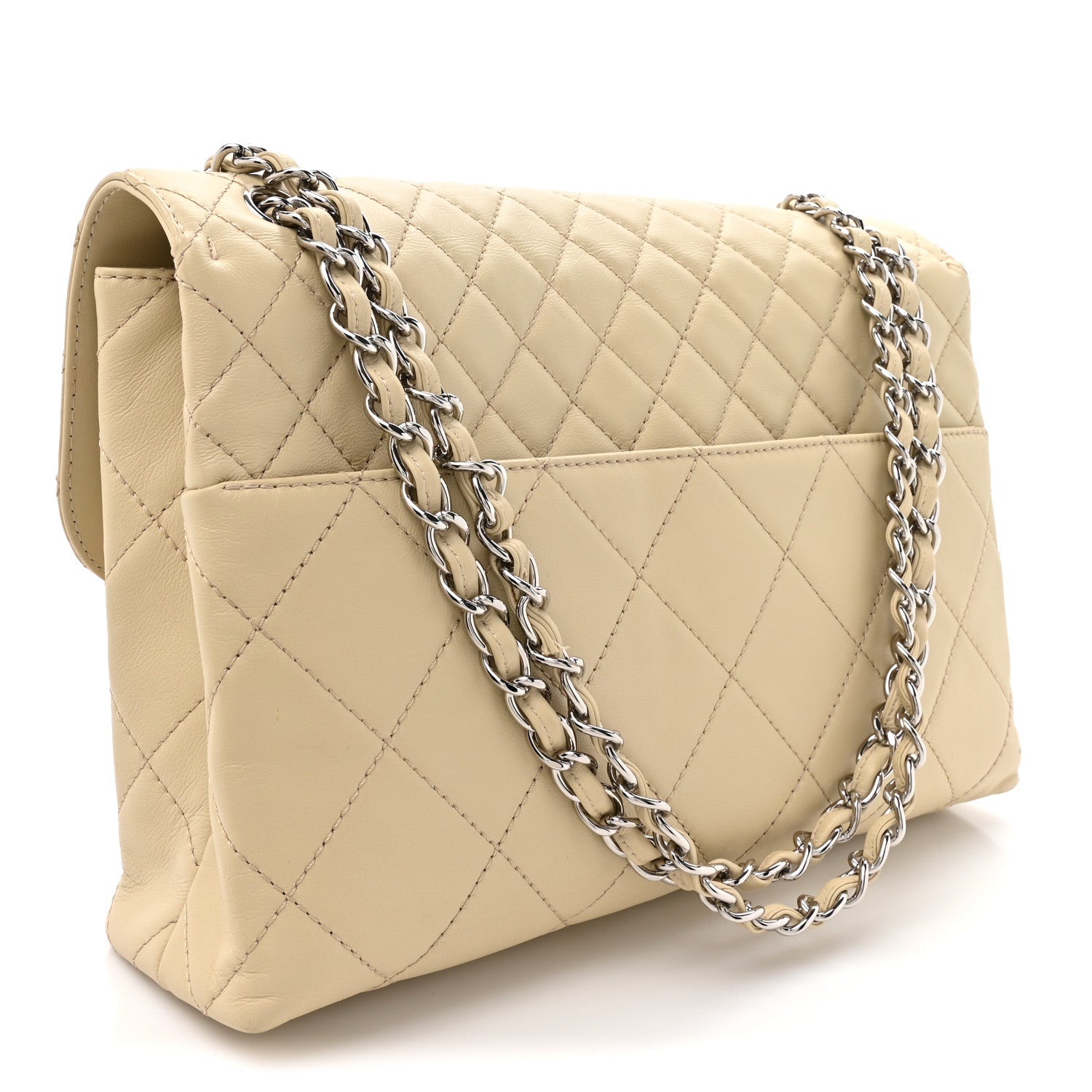 Chanel Calfskin Quilted In the Business Flap Bag Light Beige 3 of 10