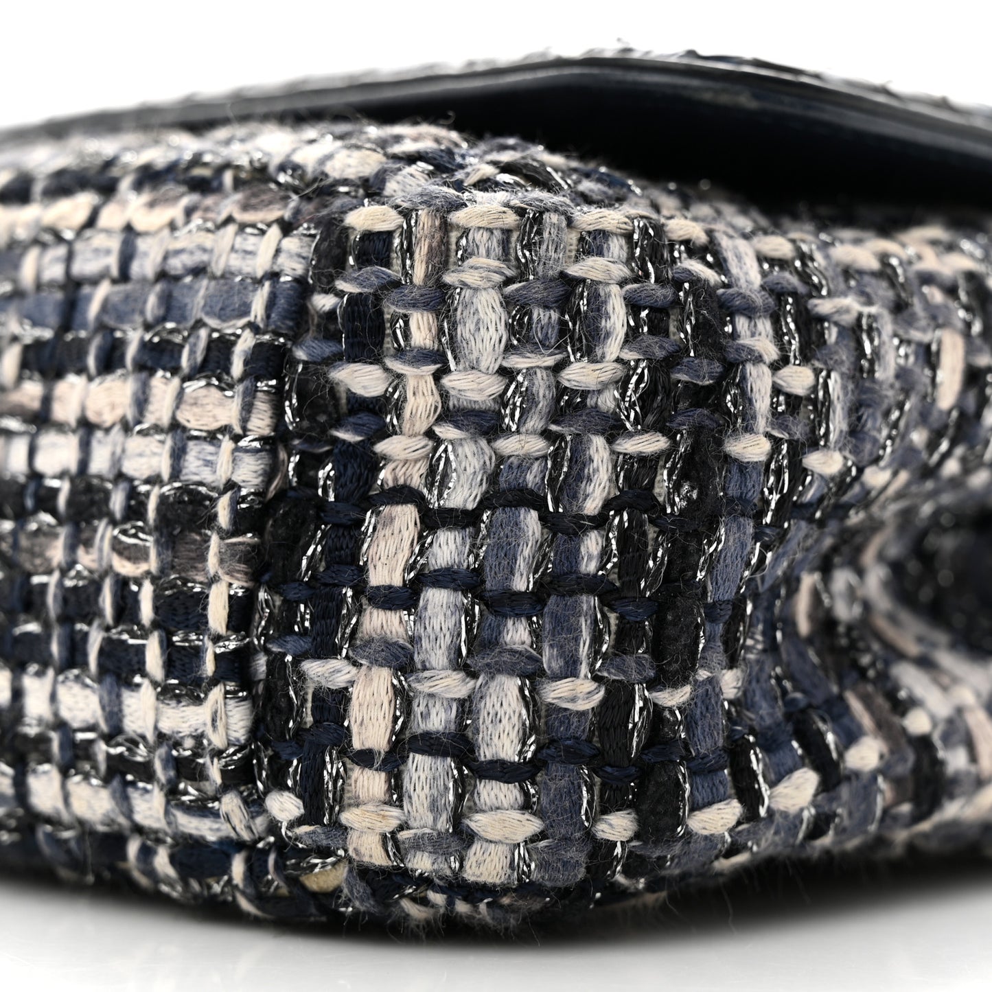 Tweed Snakeskin Quilted Small CC Filigree Flap Multicolor