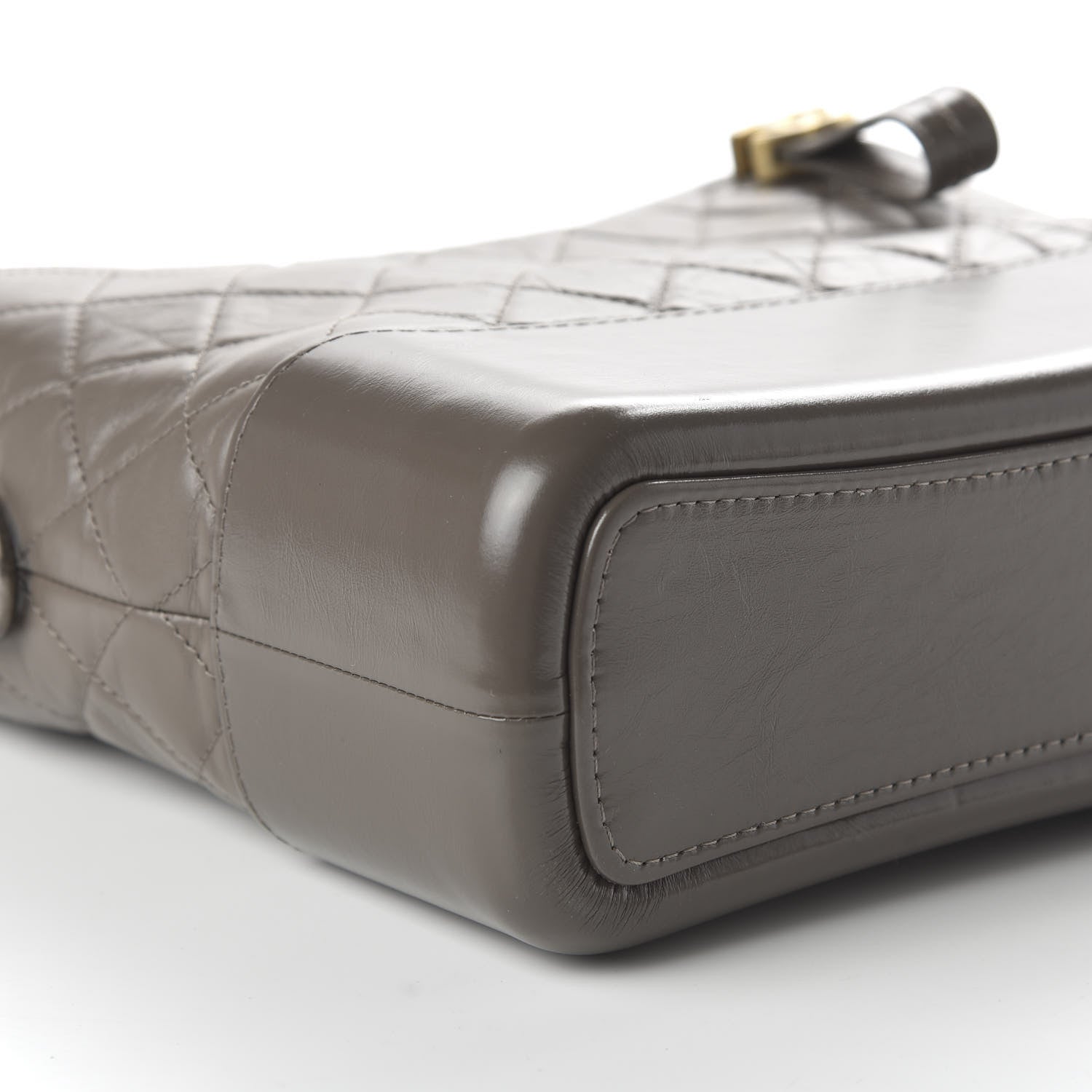 Chanel Aged Calfskin Quilted Medium Gabrielle Hobo Grey 5 of 9