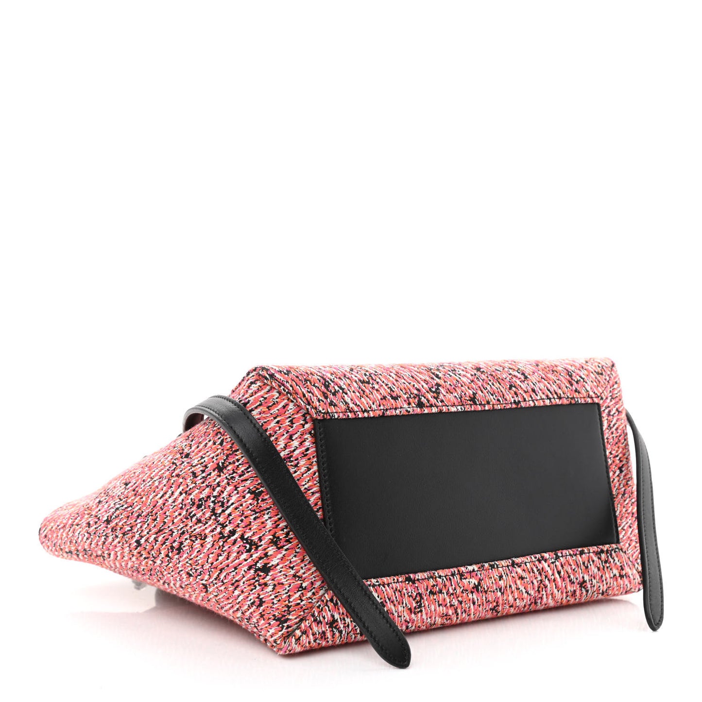Fuzzy Jacquard Calfskin Micro Belt Bag Red