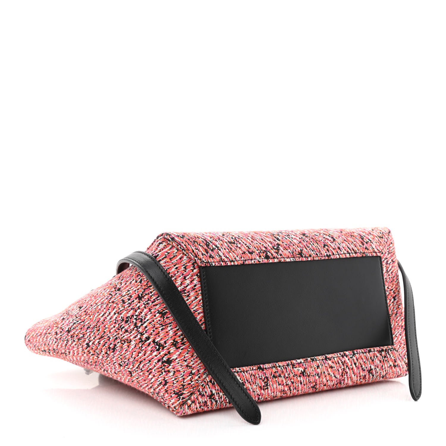 Celine Fuzzy Jacquard Calfskin Micro Belt Bag Red 4 of 12