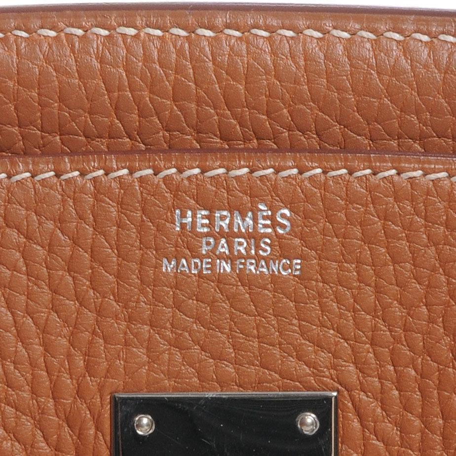 Taurillon Clemence Birkin 30 Gold