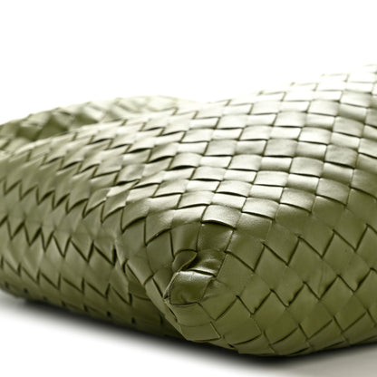 Bottega Veneta Calfskin Intrecciato Large Hop Matcha 9 of 10
