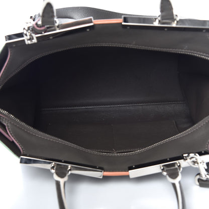 Fendi Vitello Dolce Century Petite 3Jours Tote Carbone 6 of 16