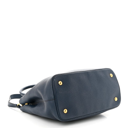 Prada Vitello Daino Top Handle Bag Baltico 4 of 13