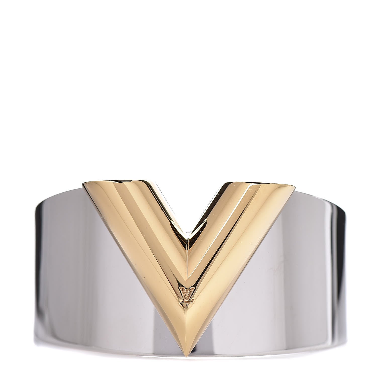 Louis Vuitton Metal Essential V Cuff Silver 1 of 4