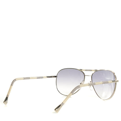 Louis Vuitton Damier Azur Conspiration Pilote Aviator Sunglasses Z0203U 2 of 6