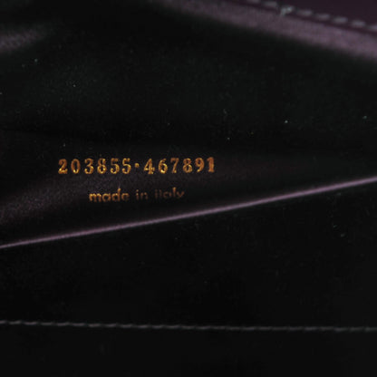 Saint Laurent Textured Patent Monogram Large Belle De Jour Clutch Purple 7 of 7