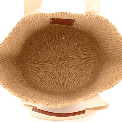 Chloe Raffia Large Woody Tote White 5 of 12
