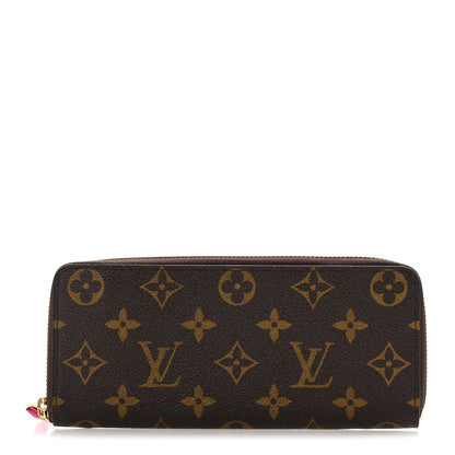 Louis Vuitton Monogram Clemence Wallet Fuchsia 1 of 9