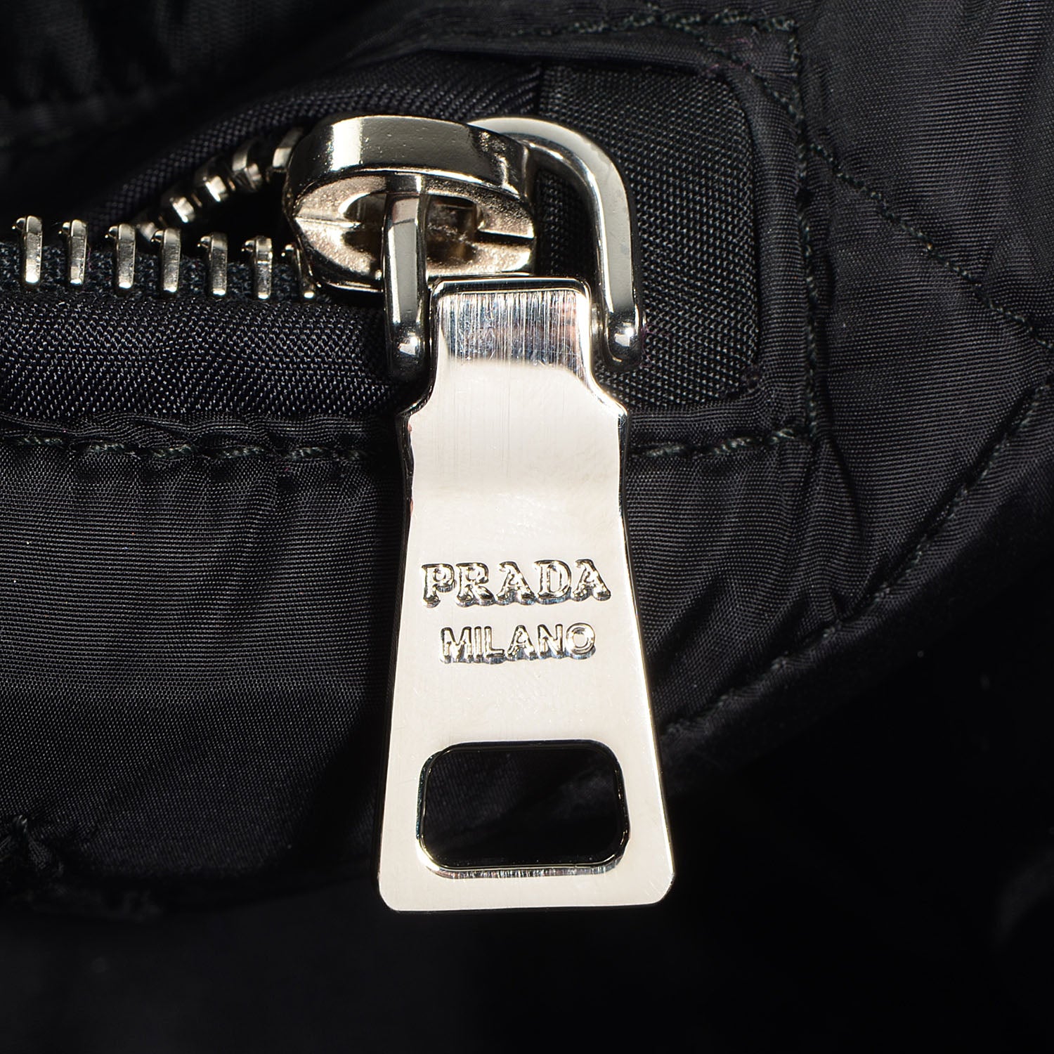 Prada Tessuto Nylon Bomber Tote Nero Black 9 of 12