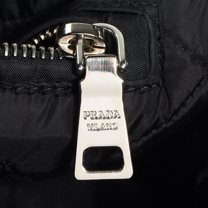 Prada Tessuto Nylon Bomber Tote Nero Black 9 of 12