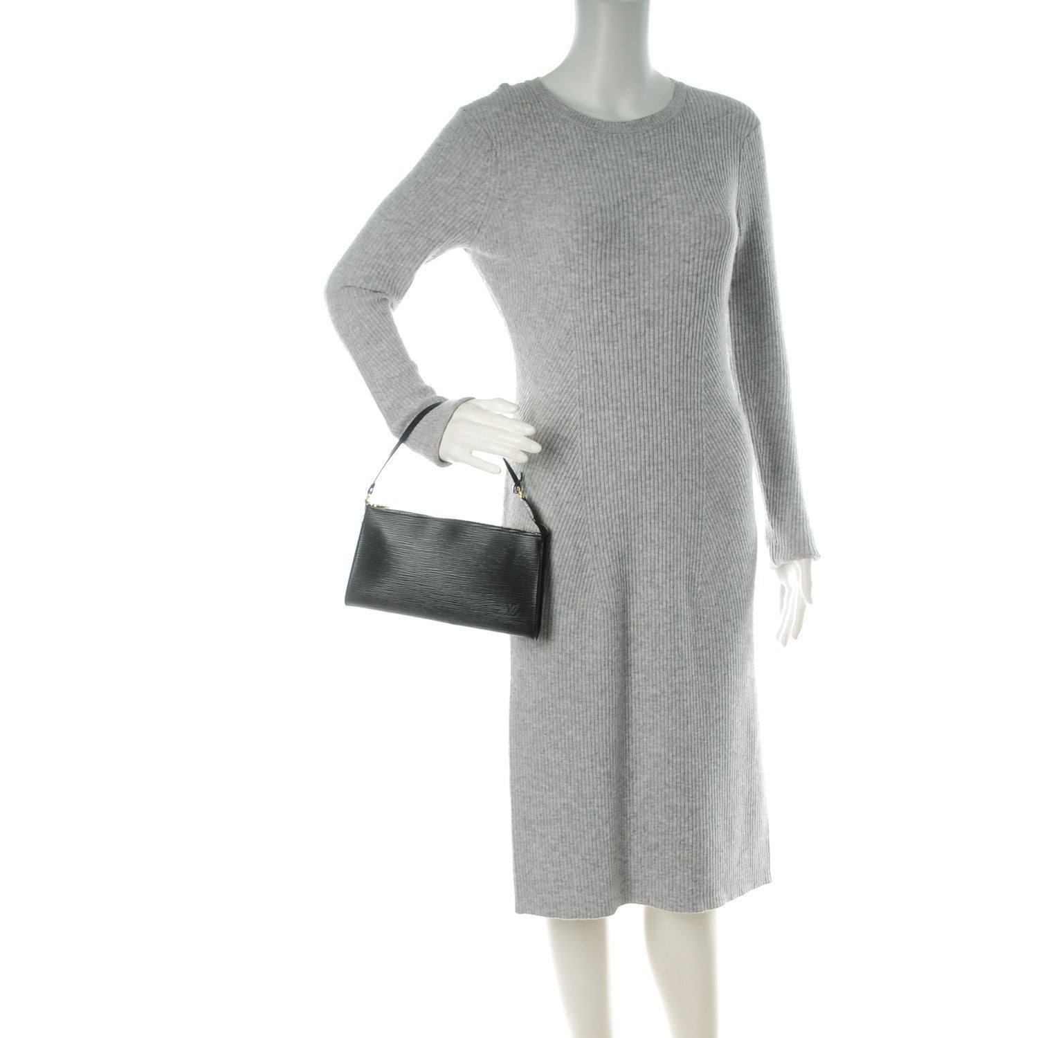 Louis Vuitton Epi Pochette Accessories 24 Black 2 of 7