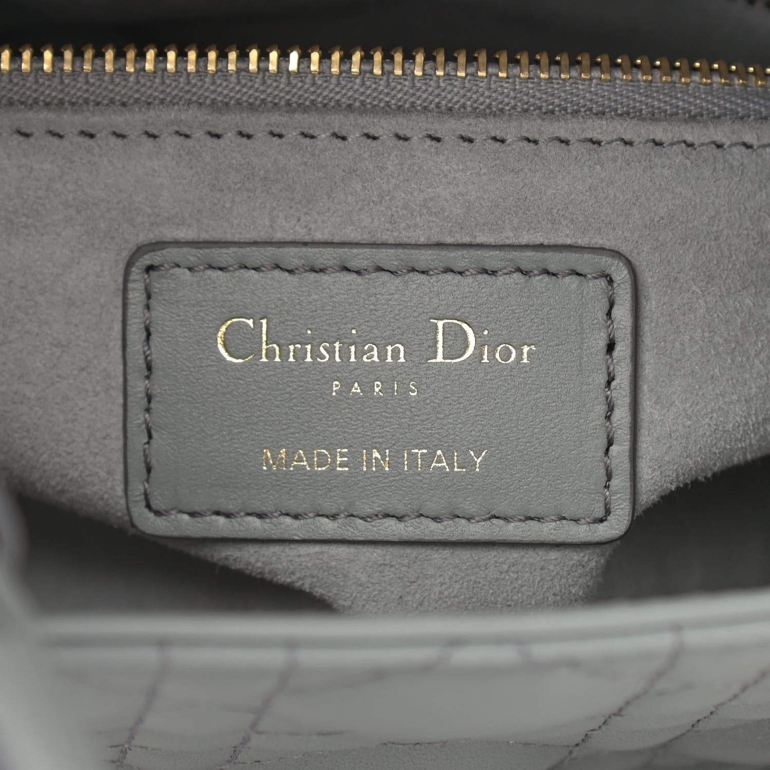 Christian Dior Lambskin Cannage Gradient Small My ABCDior Lady Dior Grey 6 of 10