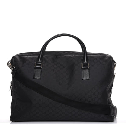 Gucci Nylon Monogram Large Duffle Bag Black 1 of 7