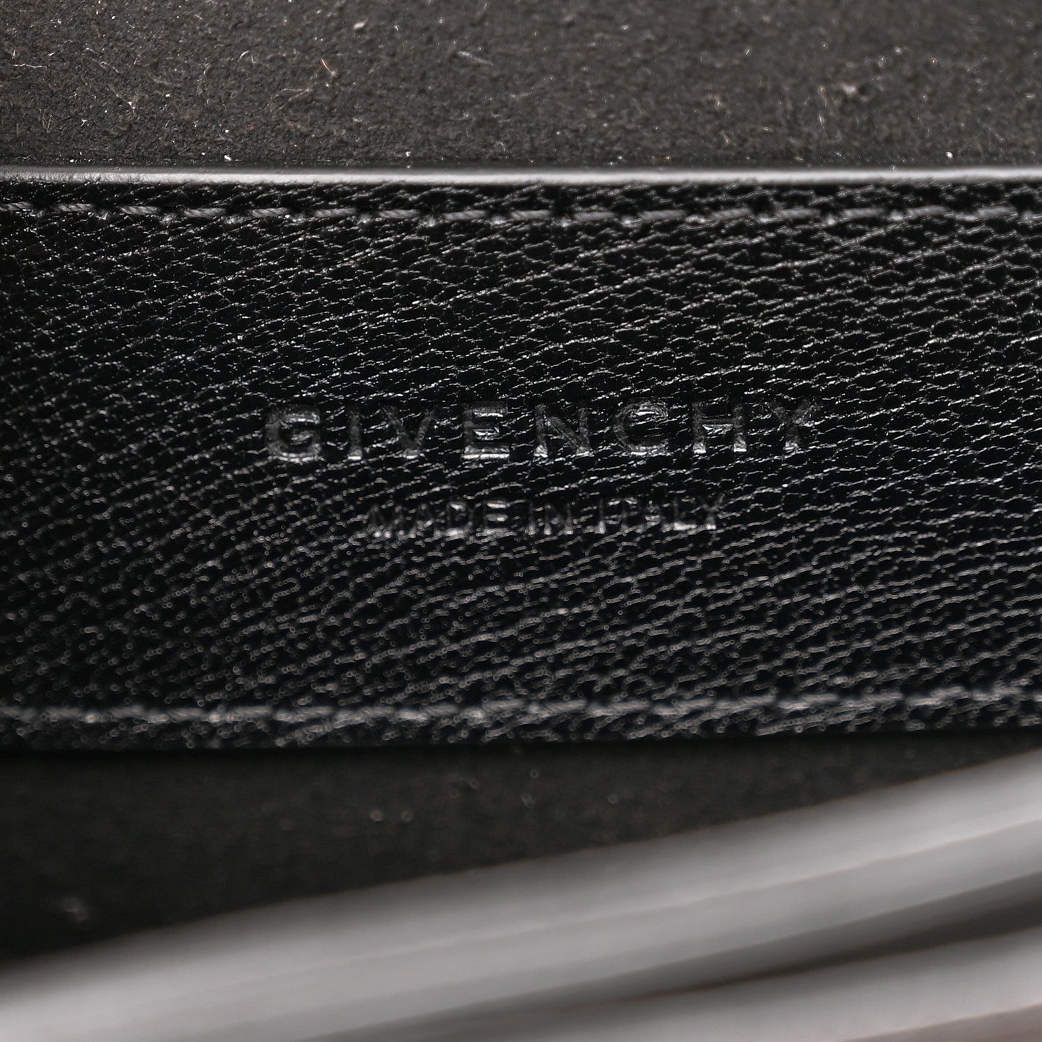 Givenchy Goatskin Suede Mini GV3 Shoulder Bag Black 8 of 9