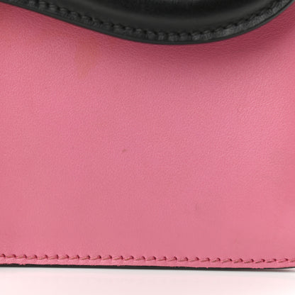 Prada City Calfskin Prada Belle Shoulder Bag Pink Black Red 8 of 13