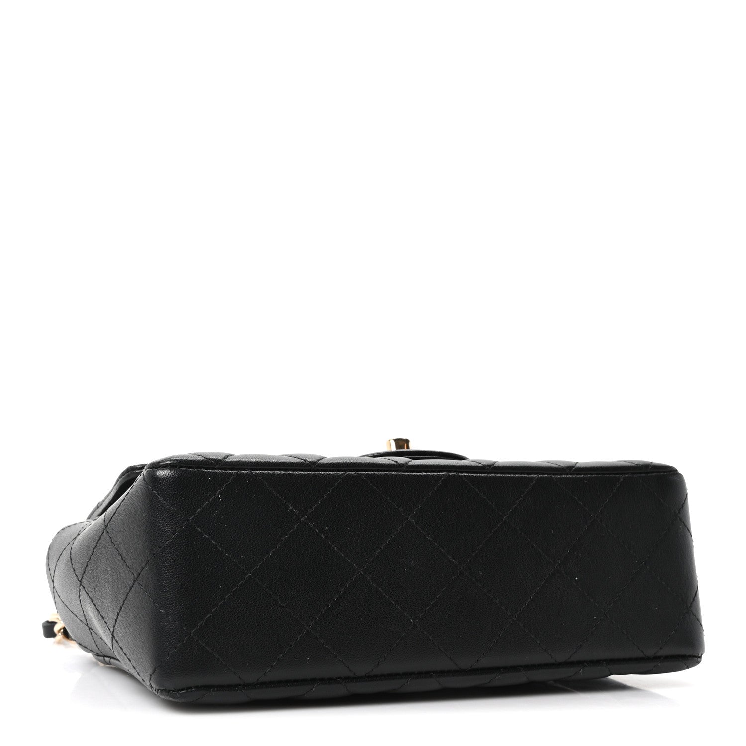 Chanel Lambskin Quilted Mini Rectangular Flap Black 4 of 10