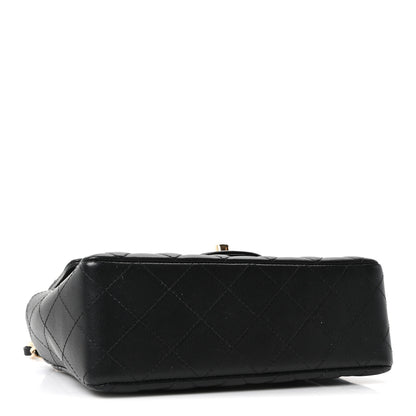 Chanel Lambskin Quilted Mini Rectangular Flap Black 4 of 10