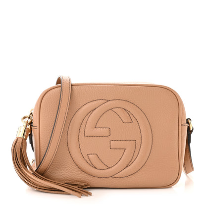Gucci Pebbled Calfskin Small Soho Disco Bag Camelia 1 of 16