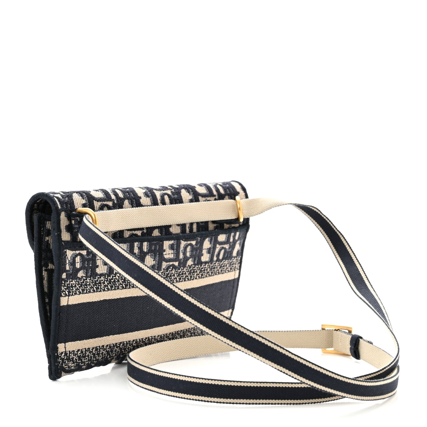 Oblique Slim Saddle Pouch Blue