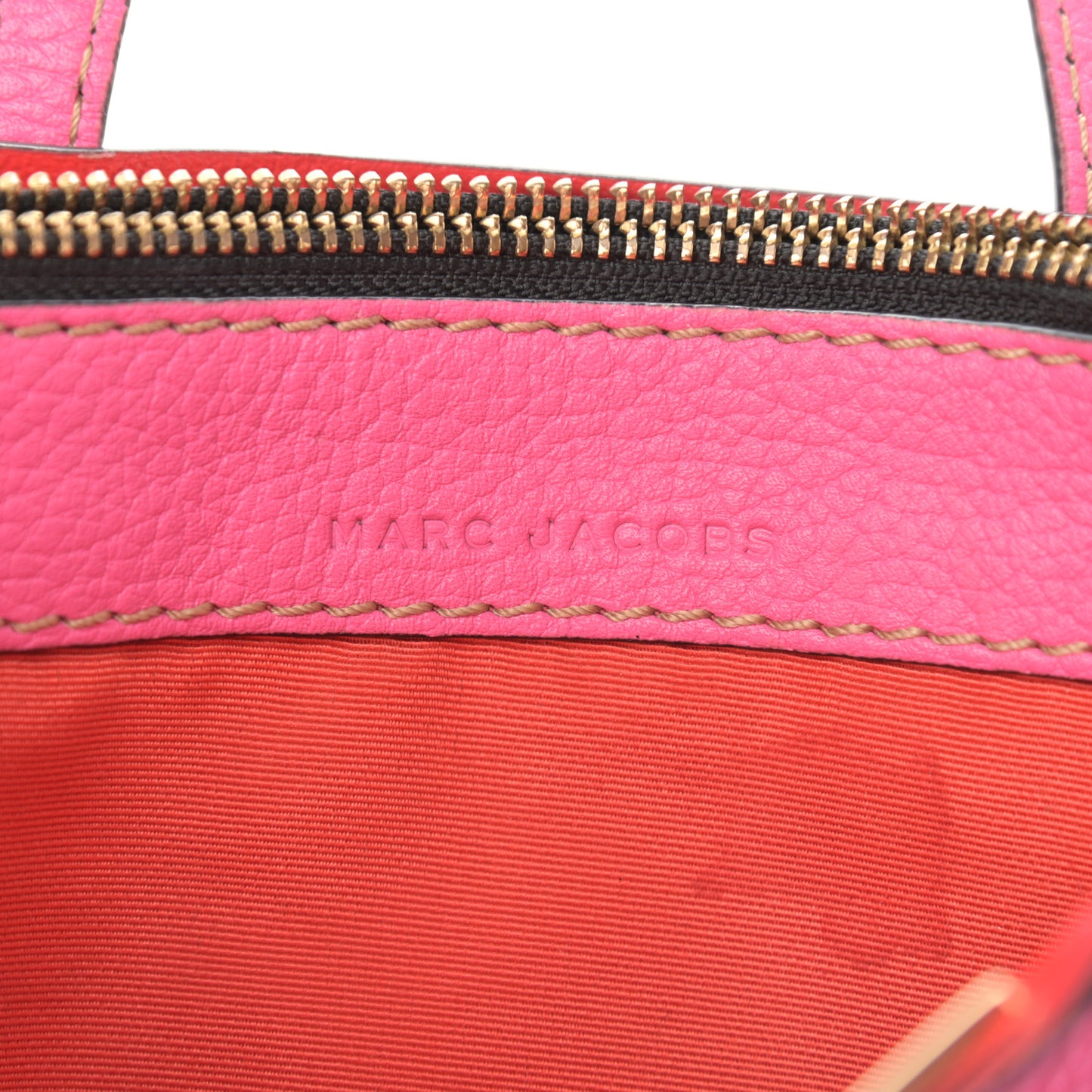 Grained Calfskin Mini Grind Tote Pink